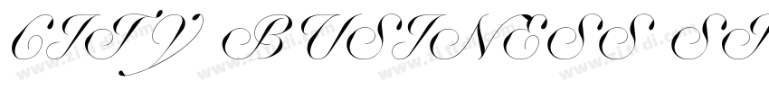 CITY BUSINESS STREET字体转换